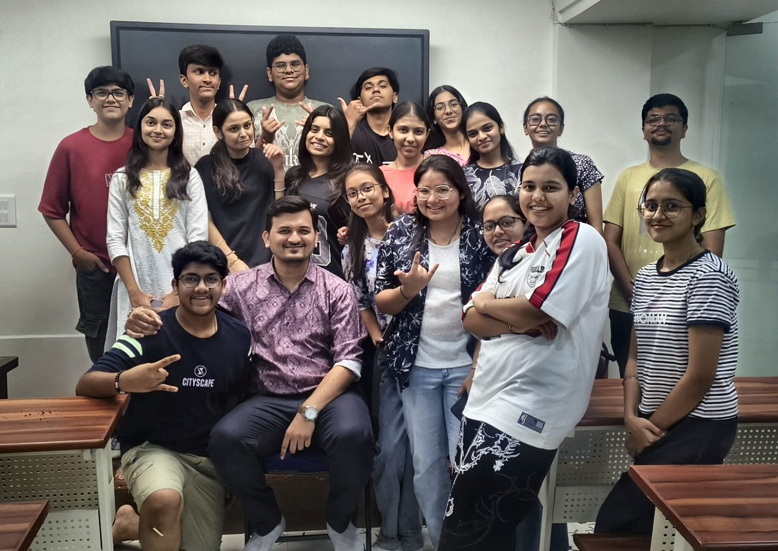 Students with Ronak Sir